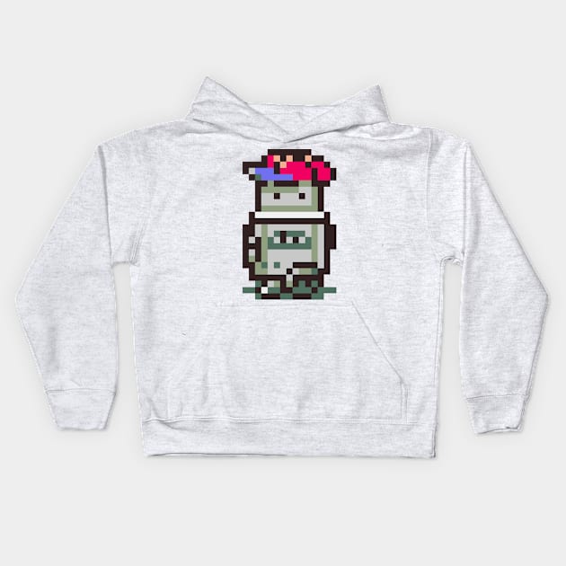 Ness-Bot Sprite Kids Hoodie by SpriteGuy95